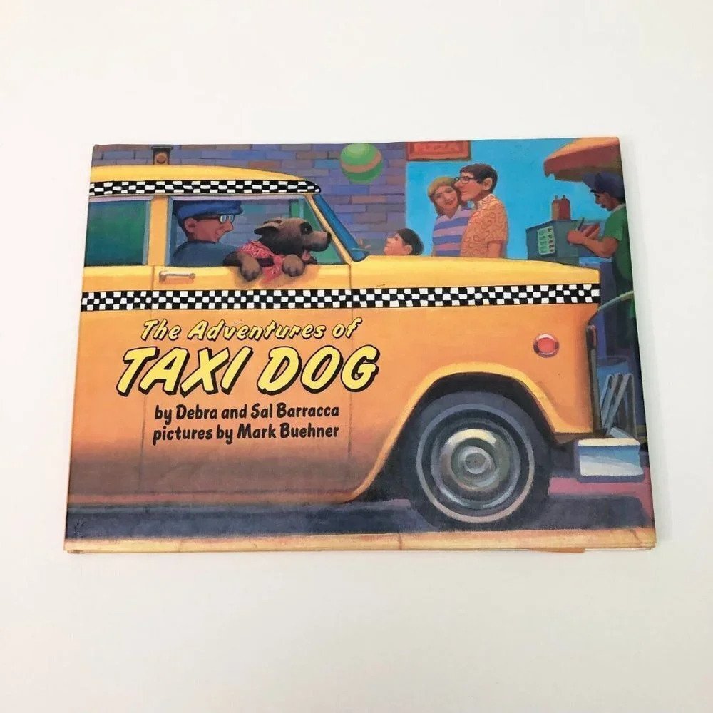 Vtg 1993 The Adventures of Taxi Dog Hardcover Debra Sal Barracca DJ HC